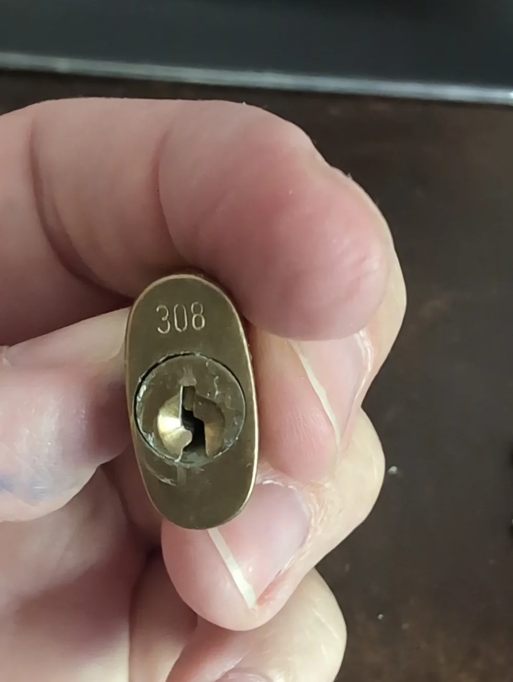 Louis Vuitton Gold Tone Padlock and Key